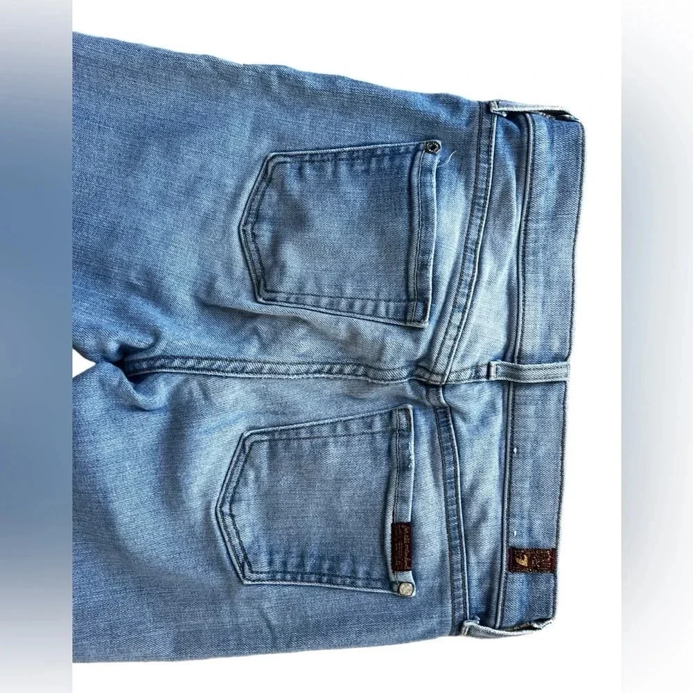 Seven for all mankind cropped bootcut jeans size 25 in great condition - Picture 5 of 7